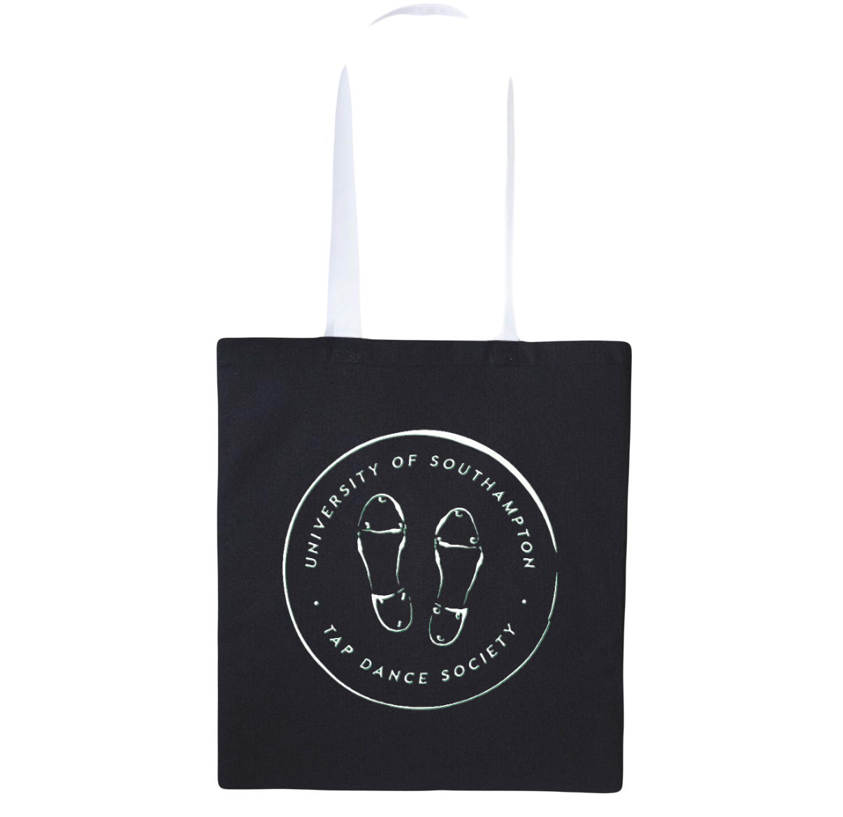 Black/White Varsity Tote Bag